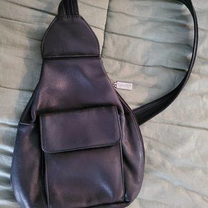 leather backpack pocketbook/purse